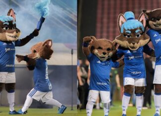 Cabulosa, Raposão e Raposinho - mascotes do Cruzeiro