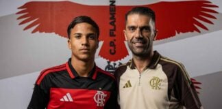 Flamengo barra Grupo City e protege nova jóia com multa de 50 milhões de euros Jogador Cristian Araújo assina com o Flamengo