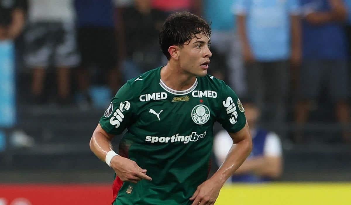 O jogador Agustín Giay, da SE Palmeiras