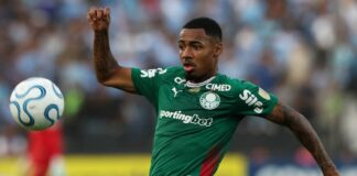 O jogador Allan, da SE Palmeiras