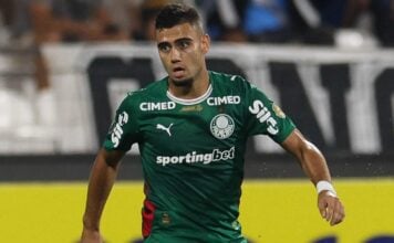 O jogador Andreas Pereira do palmeiras