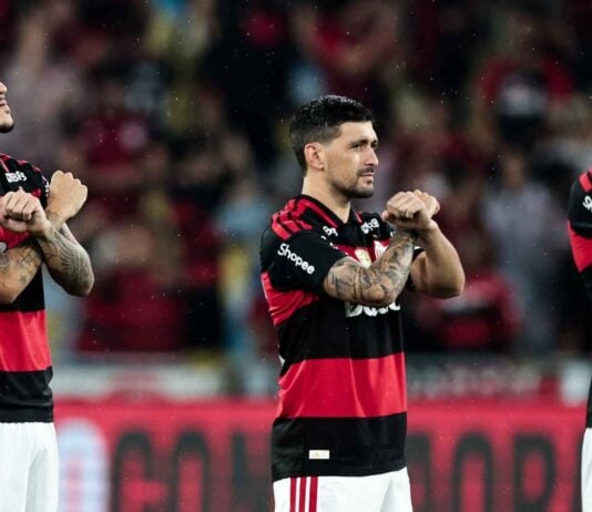 Pedro Arrascaeta e Léo Pereira no Flamengo