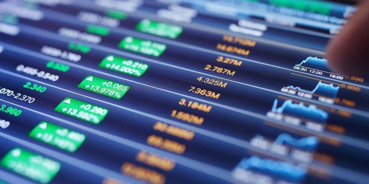 Ações na bolsa de valores