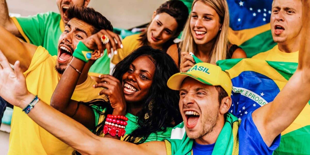 Brasileiros torcendo na Copa do Mundo