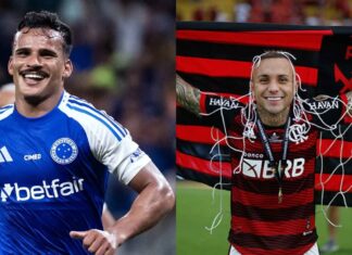 Kaiki do Cruzeiro e Cebolinha no Flamengo