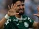 O jogador Flaco López, da SE Palmeiras