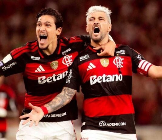 pedro e arrascaeta no flamengo