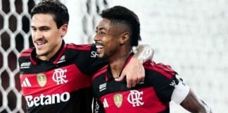 A posição do Flamengo na Libertadores após 2 gols de Bruno Henrique contra o Cusco Pedro e Bruno Henrique no Flamengo