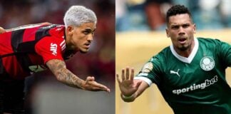 Pedro do Flamengo e Paulinho do Palmeiras