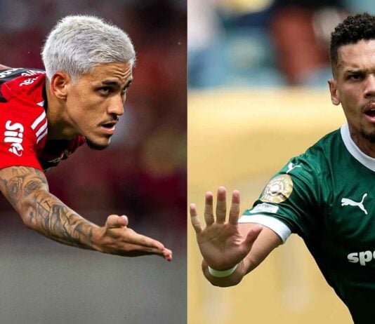 Pedro do Flamengo e Paulinho do Palmeiras