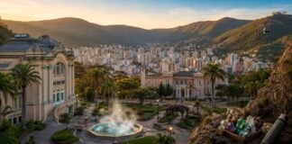 A cidade de Minas que cresceu dentro de um vulcão e agora tem outro segredo embaixo da terra Ilustração de Poços de Caldas