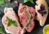 Carnes bovina, suina e de frango.
