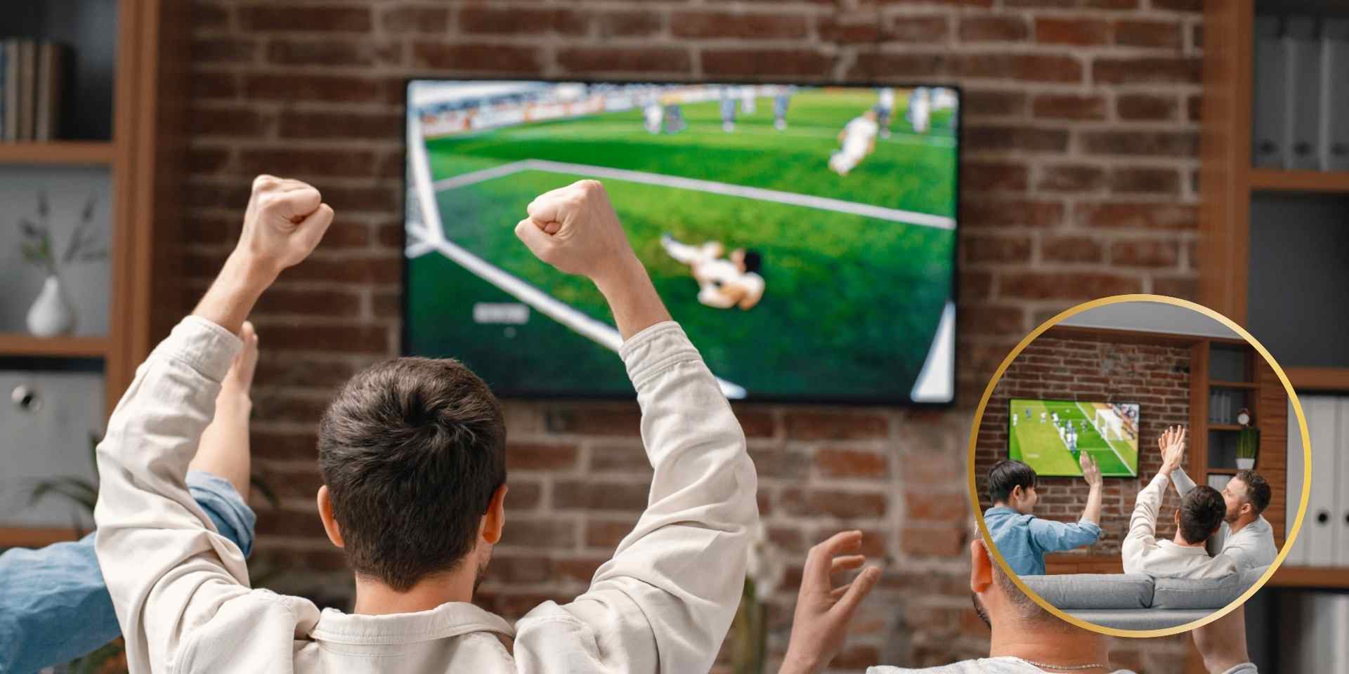 Jogo de Futebol na TV