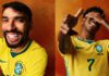 Paquetá e Vini Jr de camisa da Seleção