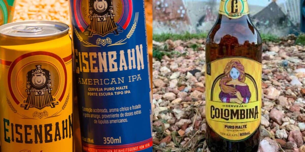 cervejas colombina e eisenbahn