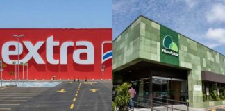 Fachada do Extra e Pão de Açúcar