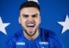 Frase do dia de Gabriel Pec no Cruzeiro: ‘Quando cheguei aqui e vi tudo, fiz os exames’ Gabriel Pec, novo atacante do Cruzeiro.