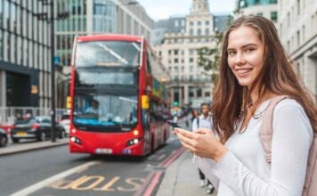 Estudante em Londres