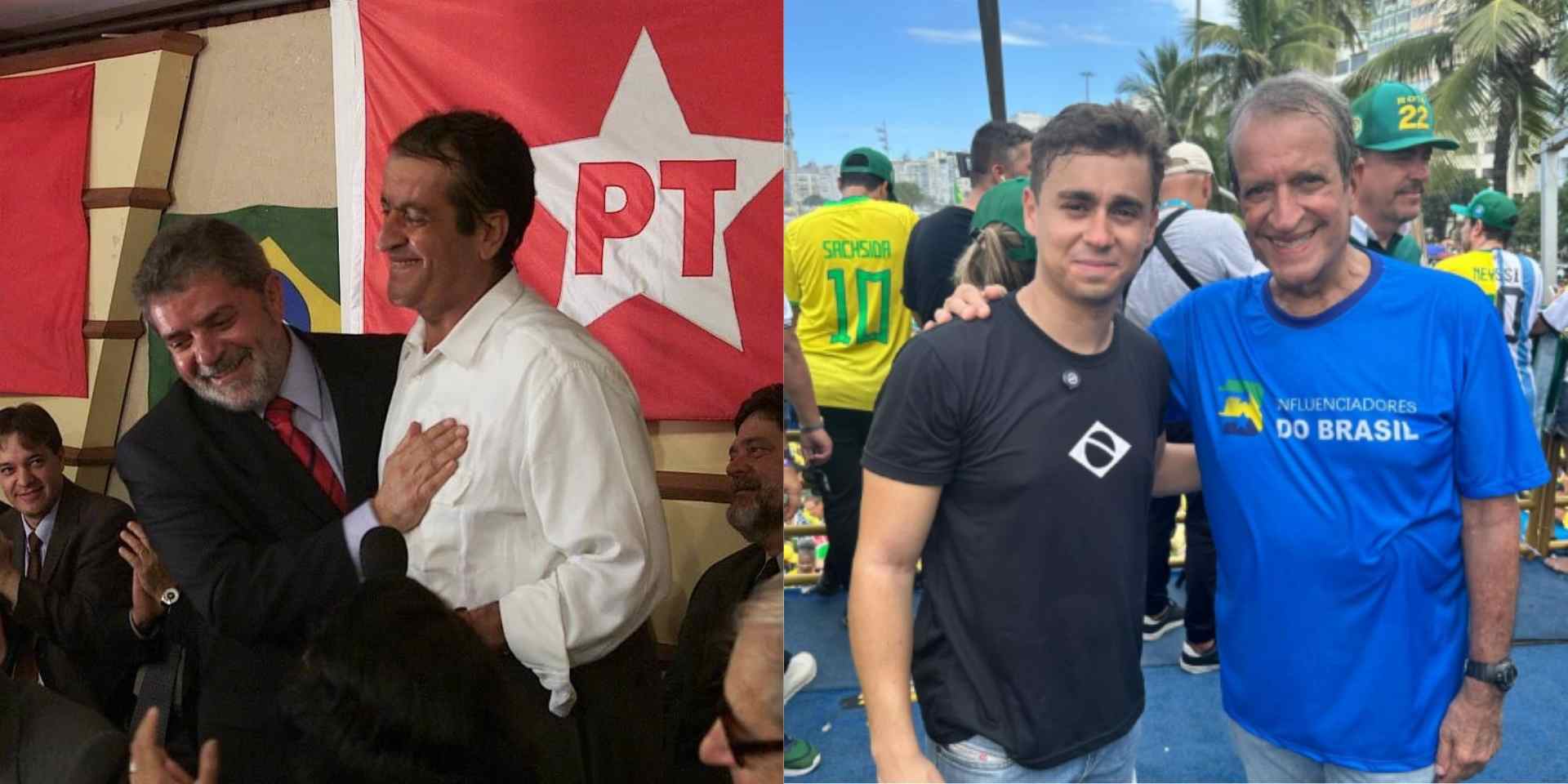 Lula nikolas ferreira e valdemar costa neto