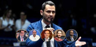Cleitinho e candidatos ao governo de Minas