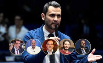 Cleitinho e candidatos ao governo de Minas