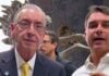 Flávio pede votos para Eduardo Cunha em Minas e relembra impeachment de Dilma Flávio Bolsonaro e Eduardo Cunha