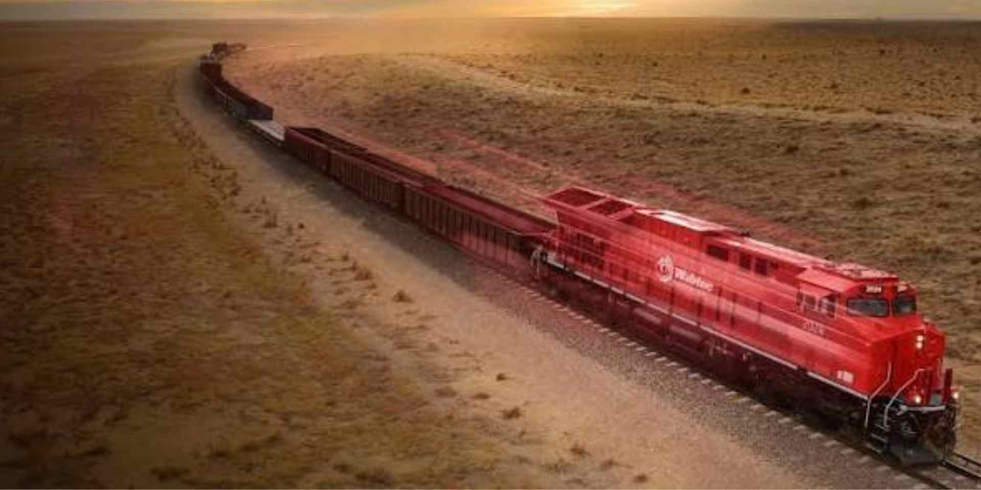 Locomotivas feitas em Contagem cruzam o oceano e chegam à ferrovia de grãos da Austrália