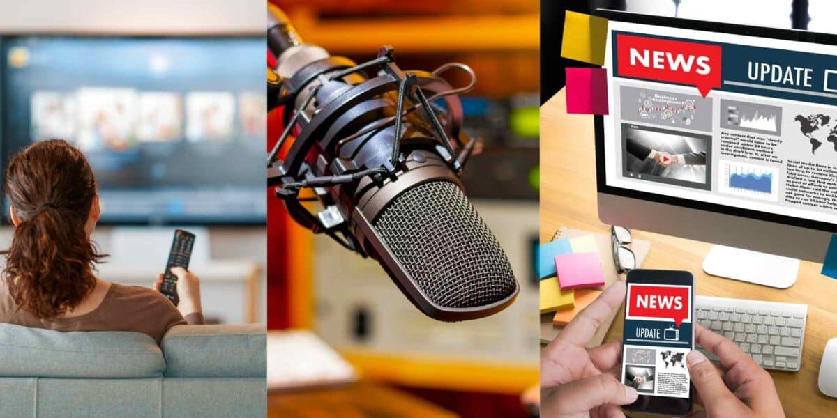 midia tv radio e internet