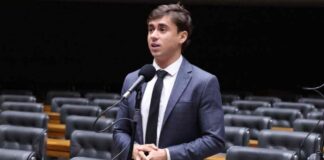 O deputado federal Nikolas Ferreira.