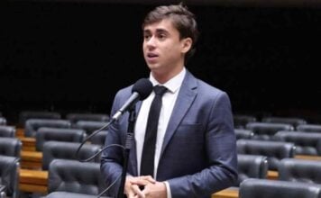 O deputado federal Nikolas Ferreira.