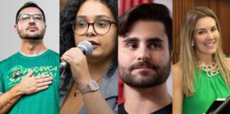pablo almeida, pedro rousseff, iza lourença e flavia borja