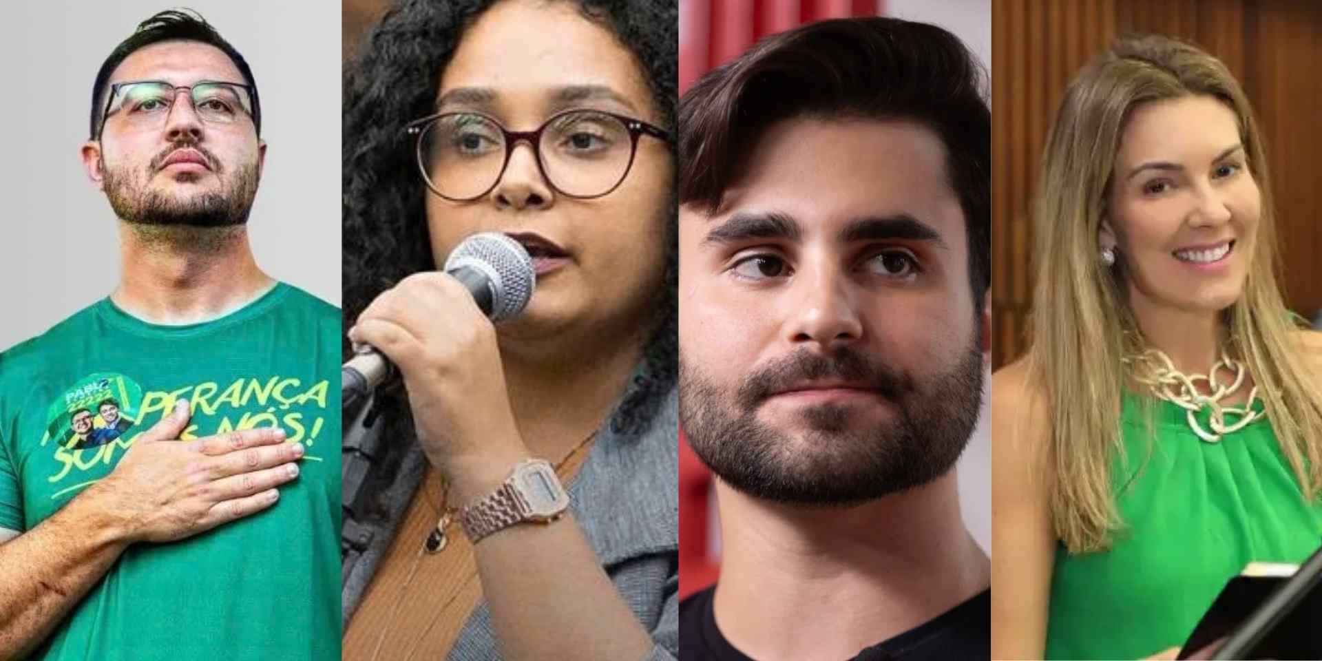 pablo almeida, pedro rousseff, iza lourença e flavia borja