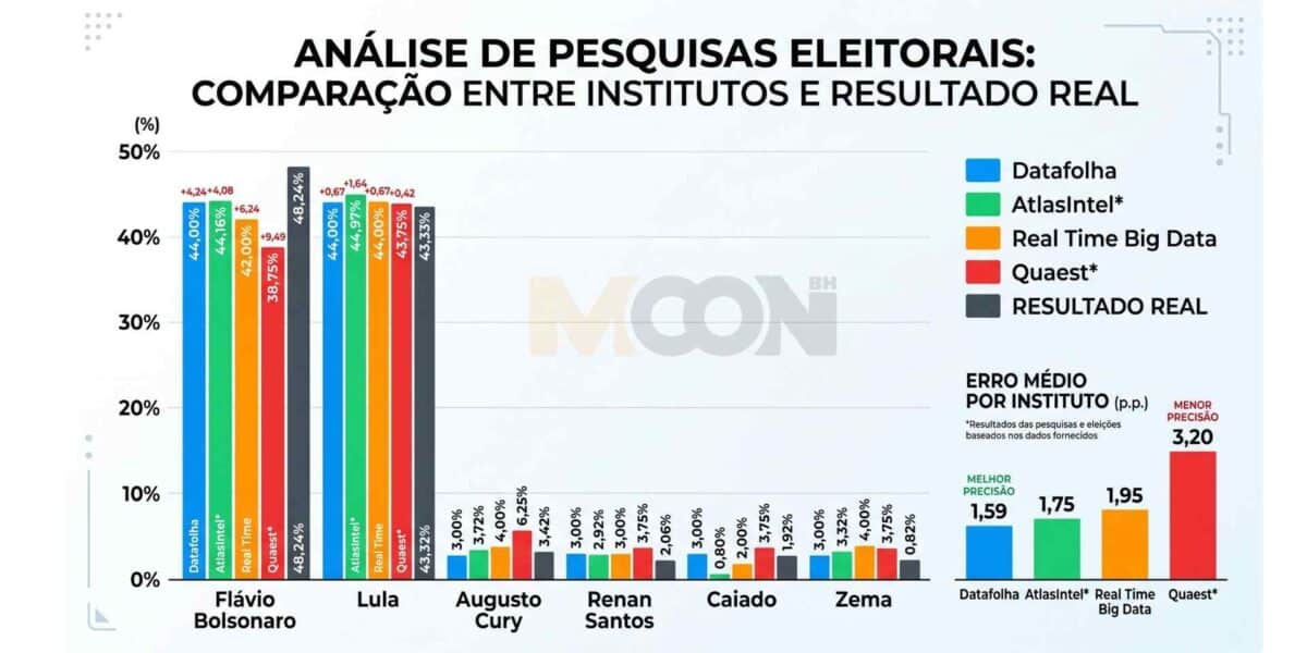 qual instituto de pesquisa mais acertou para presidente em minas gerais