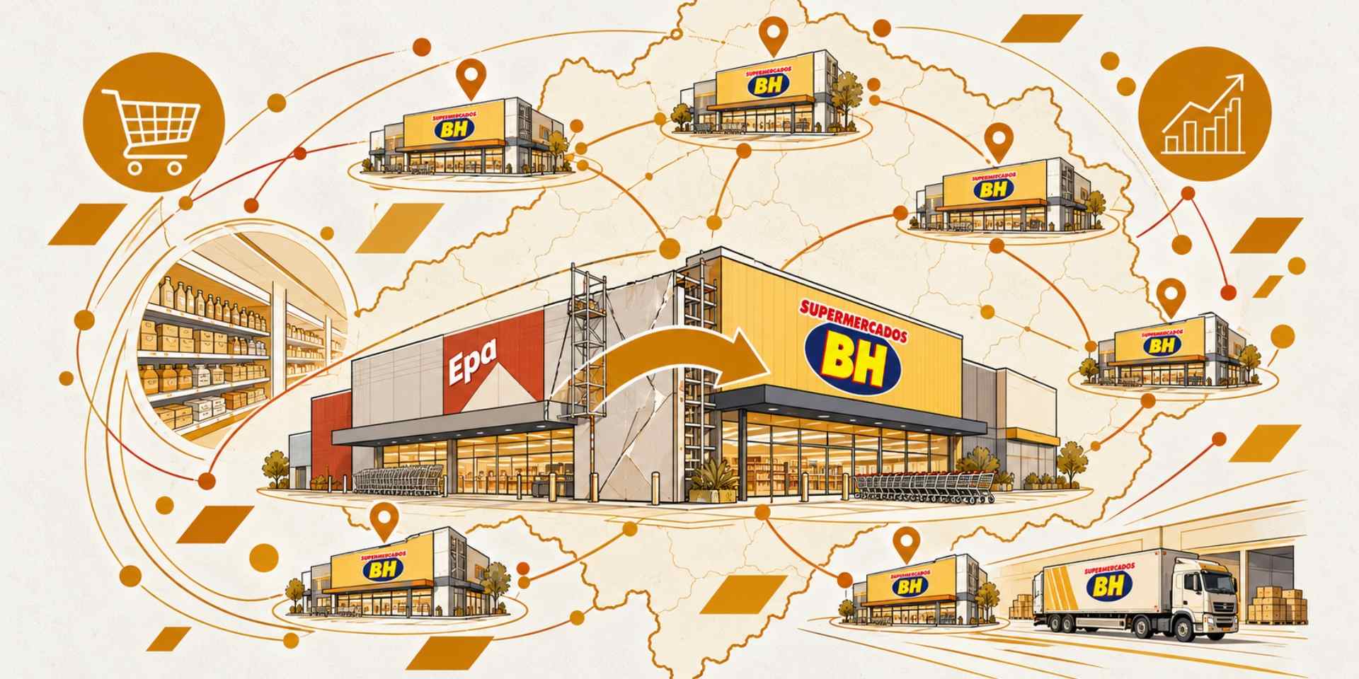 Mais seis lojas do Epa viram Supermercados BH nesta sexta